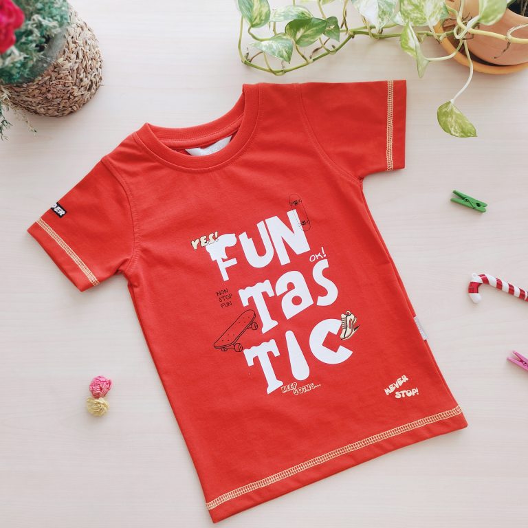 Boys T-Shirt-Funtastic-Orange