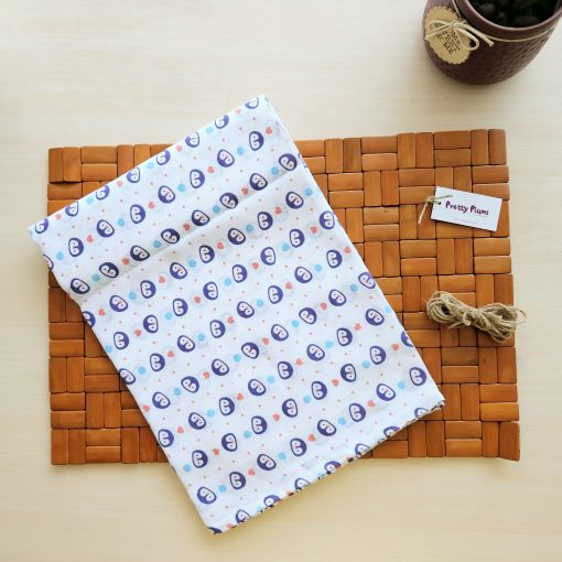 muslin cotton swaddle - 100*100cms - Penguin