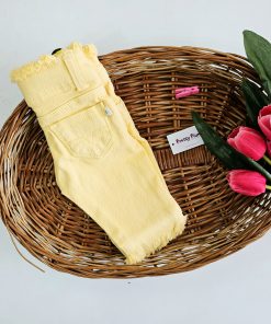Girls Capri Jeans -RR4407Y - Yellow
