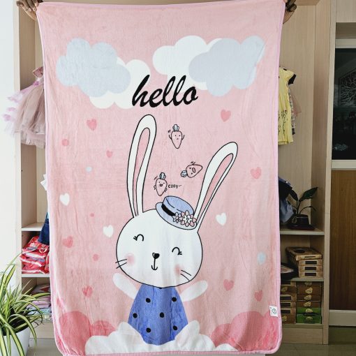 Mink blanket -MB02-100x150cms -Pink Rabbit