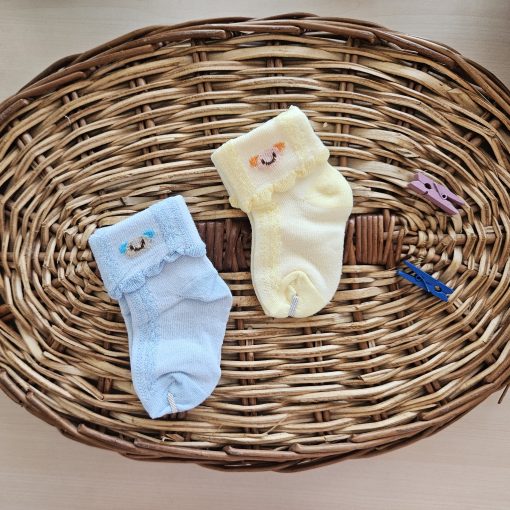 SOCKS SET of 2 -Blue & Yellow