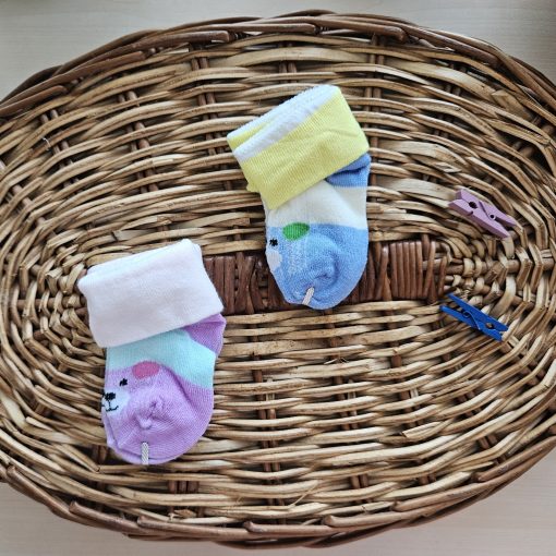 SOCKS SET of 2 - Blue & Lavender