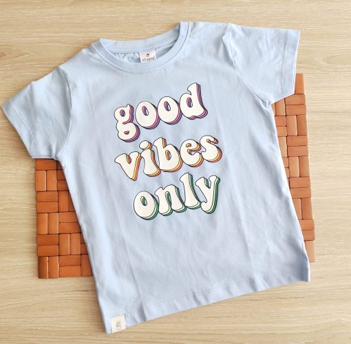 Boys T-Shirt - OL1194A - Good Vibes - Blue