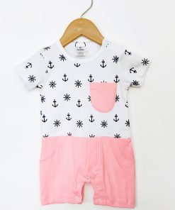 MC Romper- SIDAN-Pink Anchor