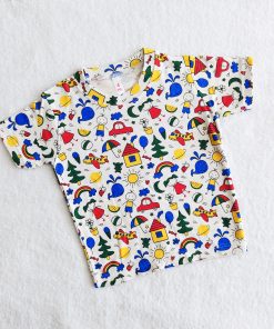 Boys T-Shirt - TS - HOME and AIROPLANE with UMBRELLA
