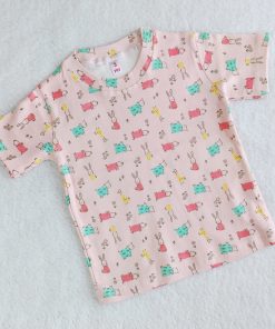 Boys T-Shirt - TS - PEACH PIG & COW