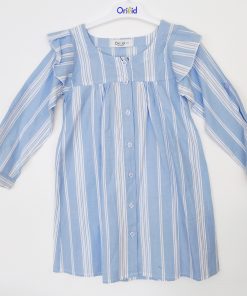 Cotton Frocks - LW000009PRN - Sky Blue