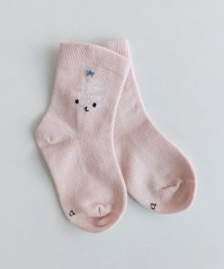 knitted soft socks - NRSOCKS5 - Light Pink