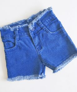 Girls Denim Shorts -RR5661-DARK BLUE