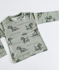 Full Sleeve Top - NRFST- Green Dog