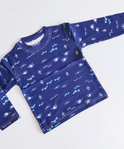 Full Sleeve Top - NRFST-Dark Blue Helicopter