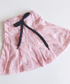 Girls Skirt -CLSK-Pink and Ash Print