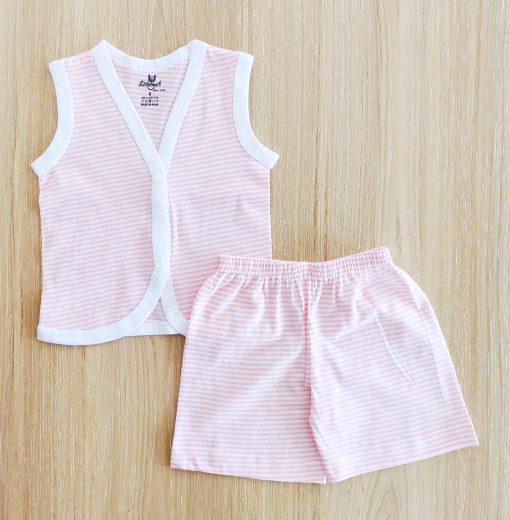 Jhabla Shorts set - LTJS01- Pink and White Strip