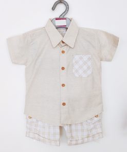 Shirt and Shorts Set - CB23-705 - Cream