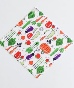 Polyester Mix Cotton face towel- NRFT2 -Set Of 2 - Vegies + Army Print - Image 3