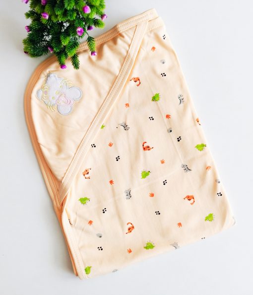 Hooded Blanket -NRHBL0 -80x80cms -Peach -Dinos