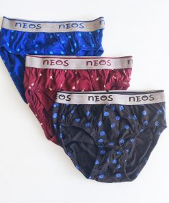 Boy's Underwear - Pack of 3 - NEOSB - Dark Blue + Maroon + Black
