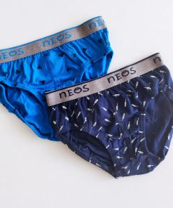 Boy's Underwear - Pack of 2 - NEOSB - Sky Blue + Dark Blue