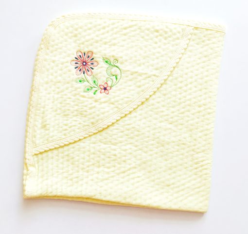 Hooded Blanket -HBL - 80x80cms- Yellow