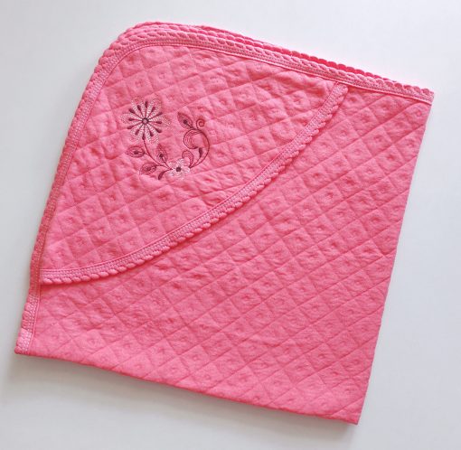 Hooded Blanket -HBL - 80x80cms- Dark Pink