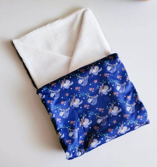 Diaper changing sheet - NRDS4 - Dark Blue Sloth