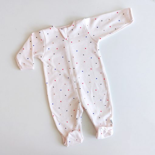 Sleeping Suit - AZSS - Light Pink With Color Dots