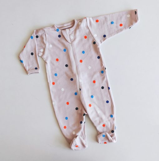 Sleeping Suit - AZSS - Light Lavender With Color Dots