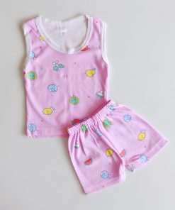 Vest and Shorts - NRVSL - Purple With Color Full Lemon