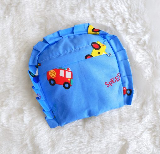 Cotton Rai Pillow - VCRPL01 - Blue Speed Car