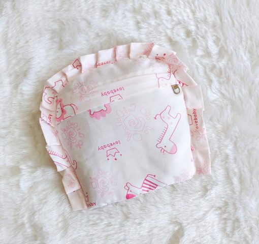 Cotton Rai Pillow - VCRPL01 - Pink Giraffe