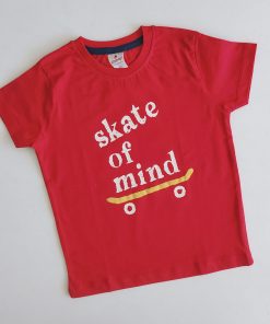 Boys T-Shirt - OL-1000A/2 - Red - Skate Of Mind