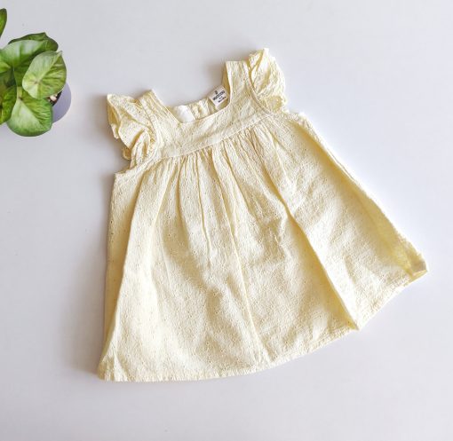 Girls Frock - JFFK1 - Hakoba Frock - Yellow