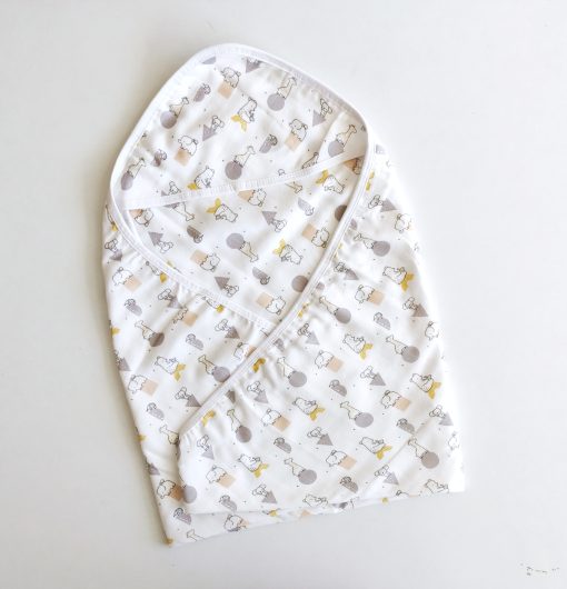 Hooded Blanket-Organic Muslin cotton- FIHBL - Baby Animal Print