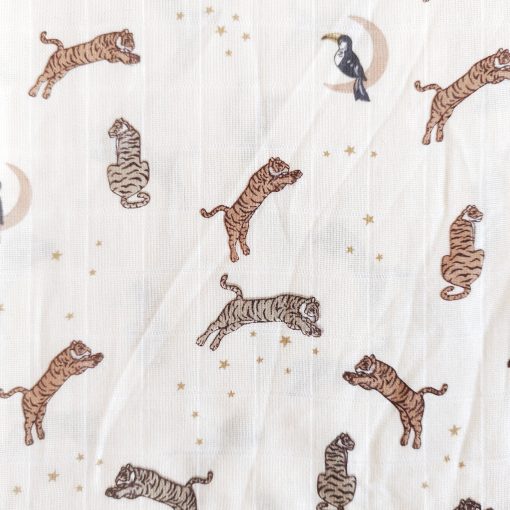 Muslin cotton swaddle - PPSW5 - 100*100 - Tiger - Image 2