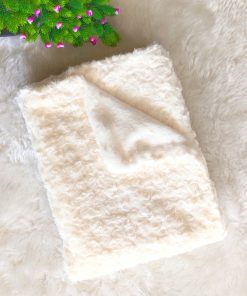 Premium Soft Wrap/Blanket - NRSW03 - Floral Pattern - Off White