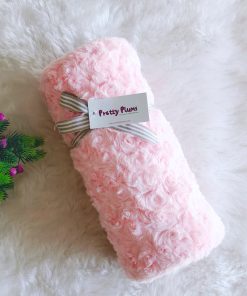 Premium Soft Wrap/Blanket - NRSW03 - Floral Pattern - Pink - Image 2