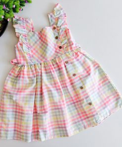 Girls Frock - JLX - Colorful Check
