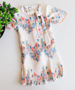 Girls Frock - JLX - Cream with Color balloon 2