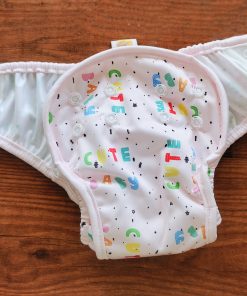 Reusable Fabric Diaper/Cloth Diaper - PPCD04 - Pink Cute Baby