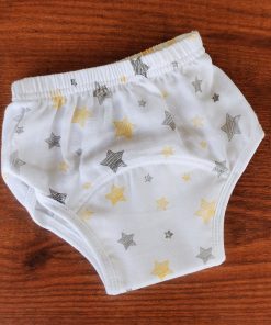 Padded underwear - FIPU - organic cotton - Yellow Black Star