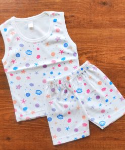 Vest and Shorts - NRVSL - White Sea Shell