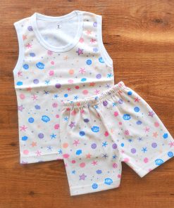 Vest and Shorts - NRVSL - Cream Sea Shell