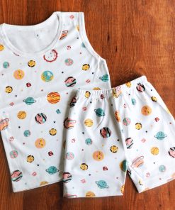 Vest and Shorts - NRVSL - White Plant