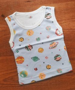 Vest Sleeveless - Blue with Planets - VT1