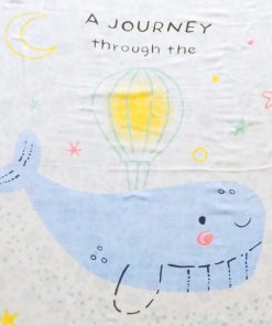 Cotton Swaddle - SW1- 115x115 cm - A Journey Through The Dolphin