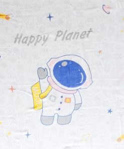 Cotton Swaddle - SW1- 115x115 cm - Happy Planet and Space Man