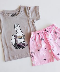 T-shirt and Shorts Set - TSH - Ash