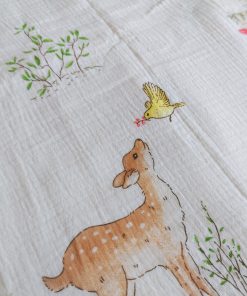 Crinkled Muslin Cotton 4 Layer Blanket - BL2 - Dear - Image 2