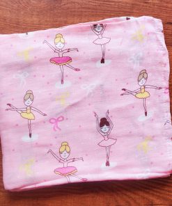 Bamboo Cotton Swaddle - SW1 - Pink with Girls