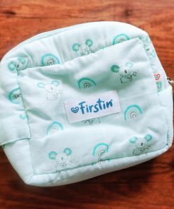 Muslin Cotton Storage Pouch -  BG -Blue with kola